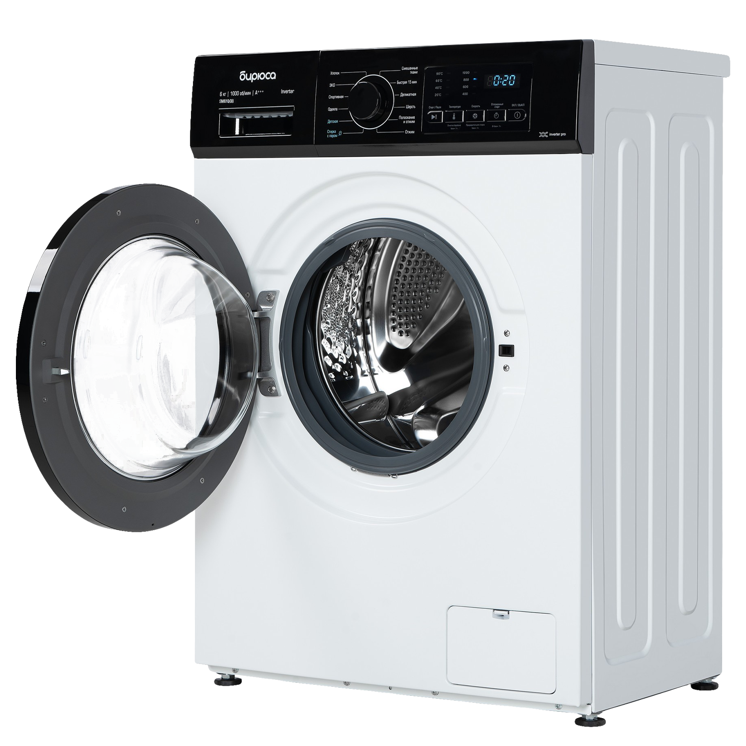 Картинка Стиральная машина БИРЮСА WM-SM610/08 (!!!) 6кг/1000об инверт от магазина "Электрон-Маркет"