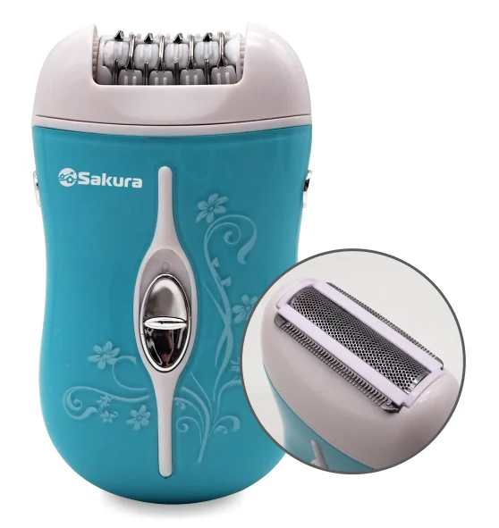 Картинка Эпилятор SAKURA 5540 SBL+бритва от магазина "Электрон-Маркет"